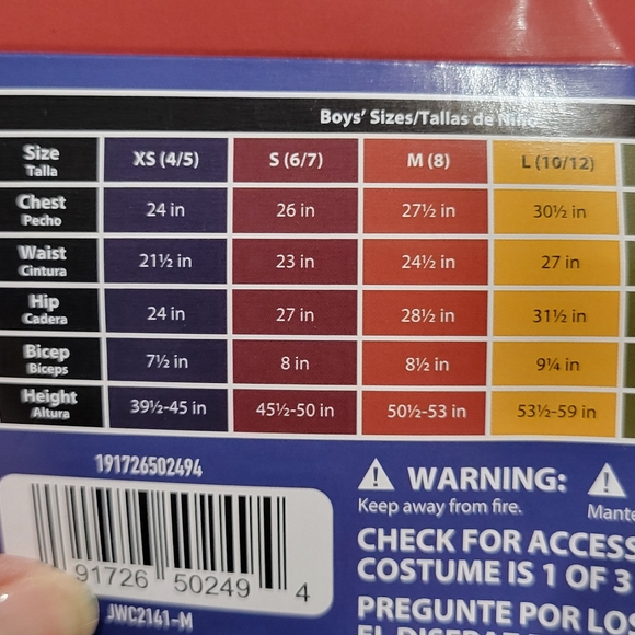 Star Wars Dath Vader boys M-8 Halloween costume NWT - Picture 7 of 7